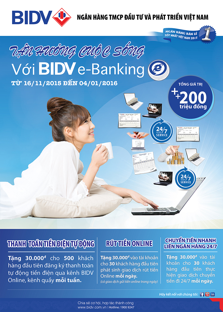 poster ngân hàng BIDV